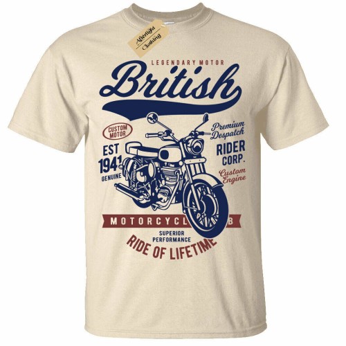 British Motorcycle T-Shirt Motorbike